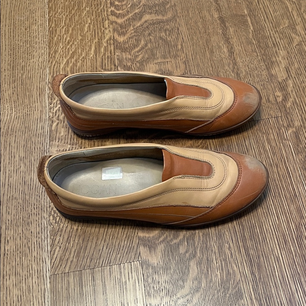 Hogan Women’s Brown & Tan Leather Slip-On Shoes